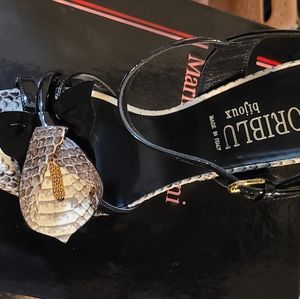 Lori Blu snake skin heels